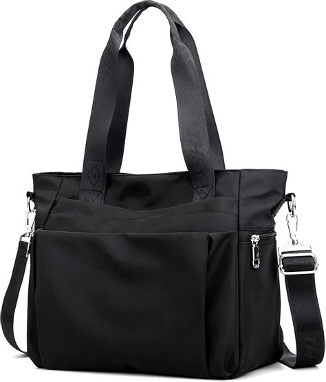 designer zipper nylon tote bag.